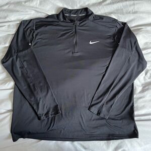 Nike XXL Black Dry-Fit Haft Zip
